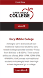 Mobile Screenshot of garymiddlecollege.org